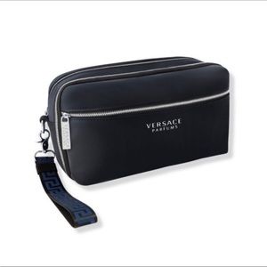 Versace Blue Mens Toiletry Trave Case